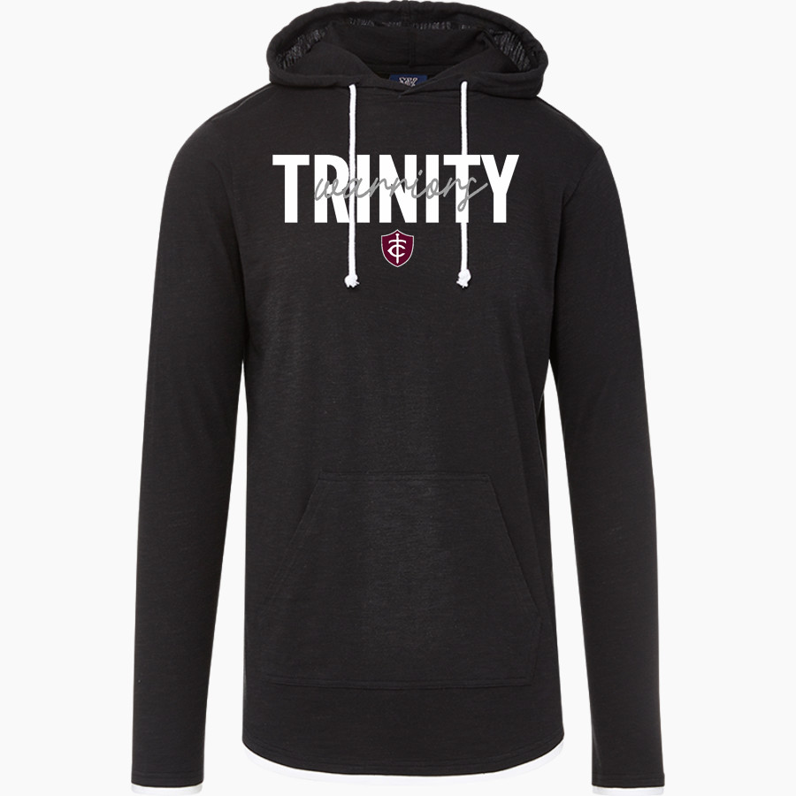 Trinity Warriors MV Sport Men's Miles Slub Hooded Long Sleeve Tee