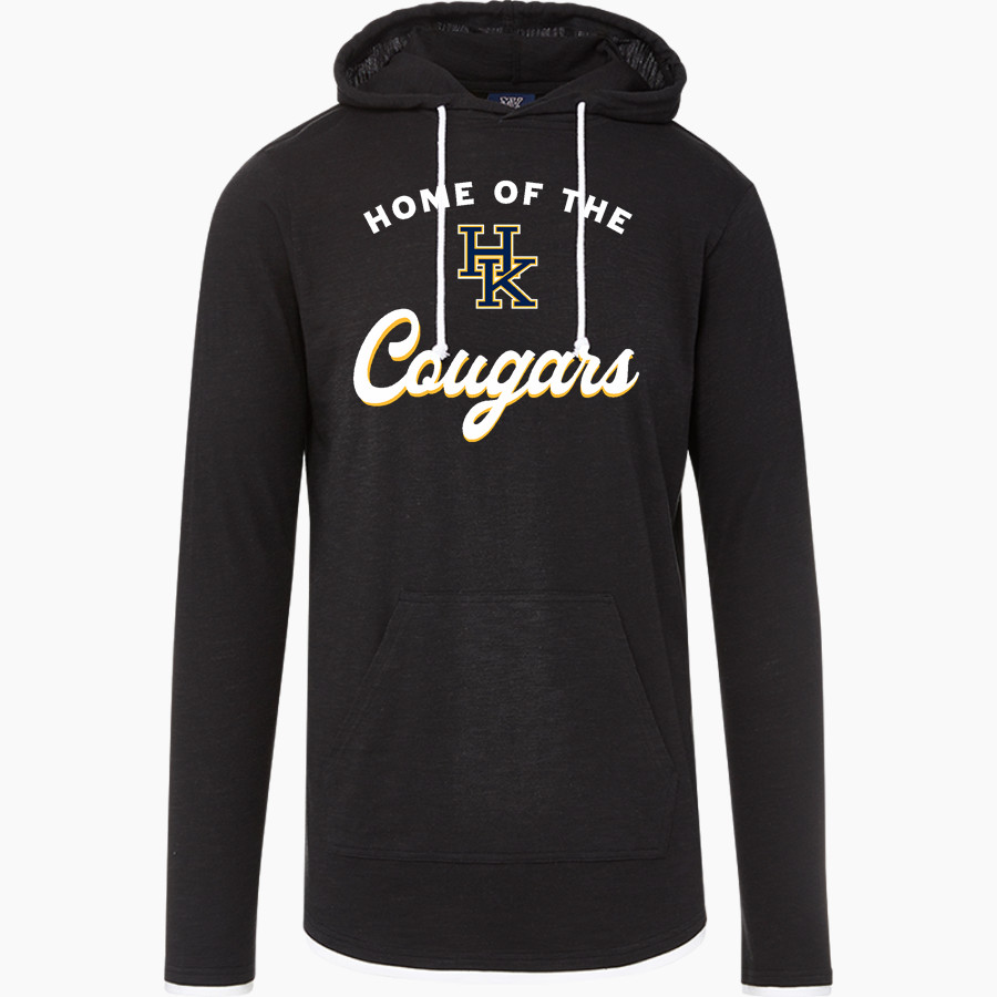 Haddam Killingworth Cougars Online Store MV Sport Men's Miles Slub Hooded Long Sleeve Tee
