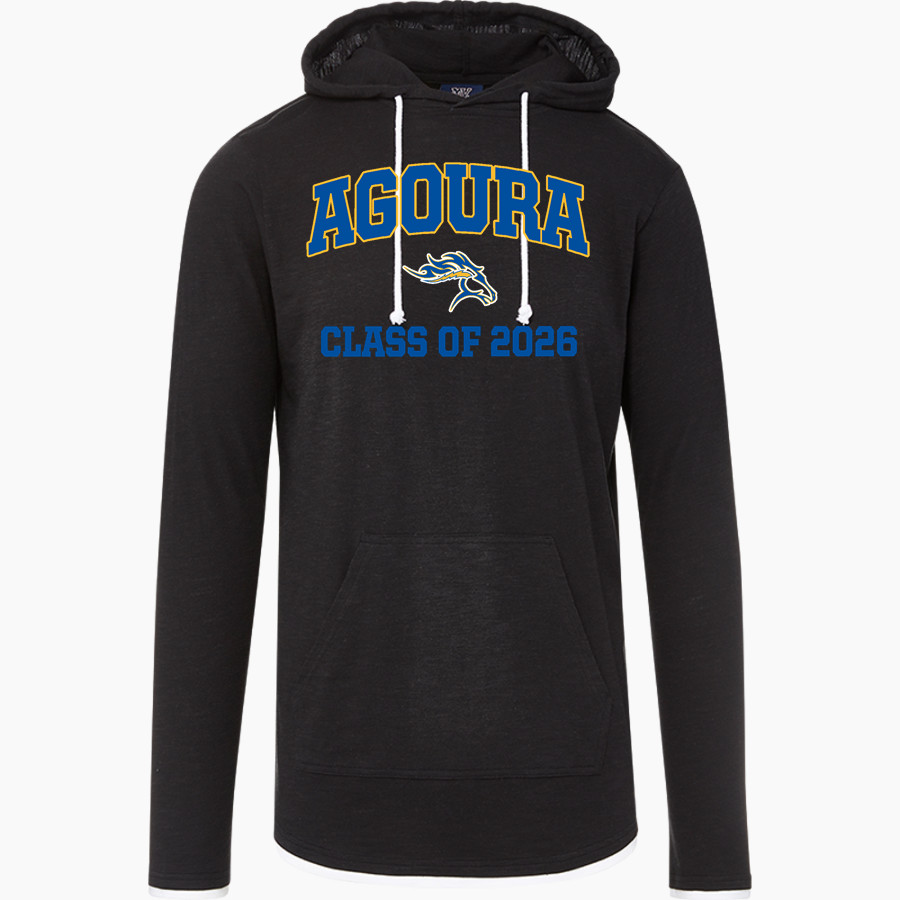 AGOURA HIGH SCHOOL CHARGERS MV Sport Men's Miles Slub Hooded Long Sleeve Tee