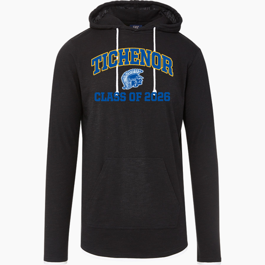 Tichenor Middle School Trojans <span class="pdp-name-mascot">Tichenor Middle School Trojans</span> MV Sport Men's Miles Slub Hooded Long Sleeve Tee