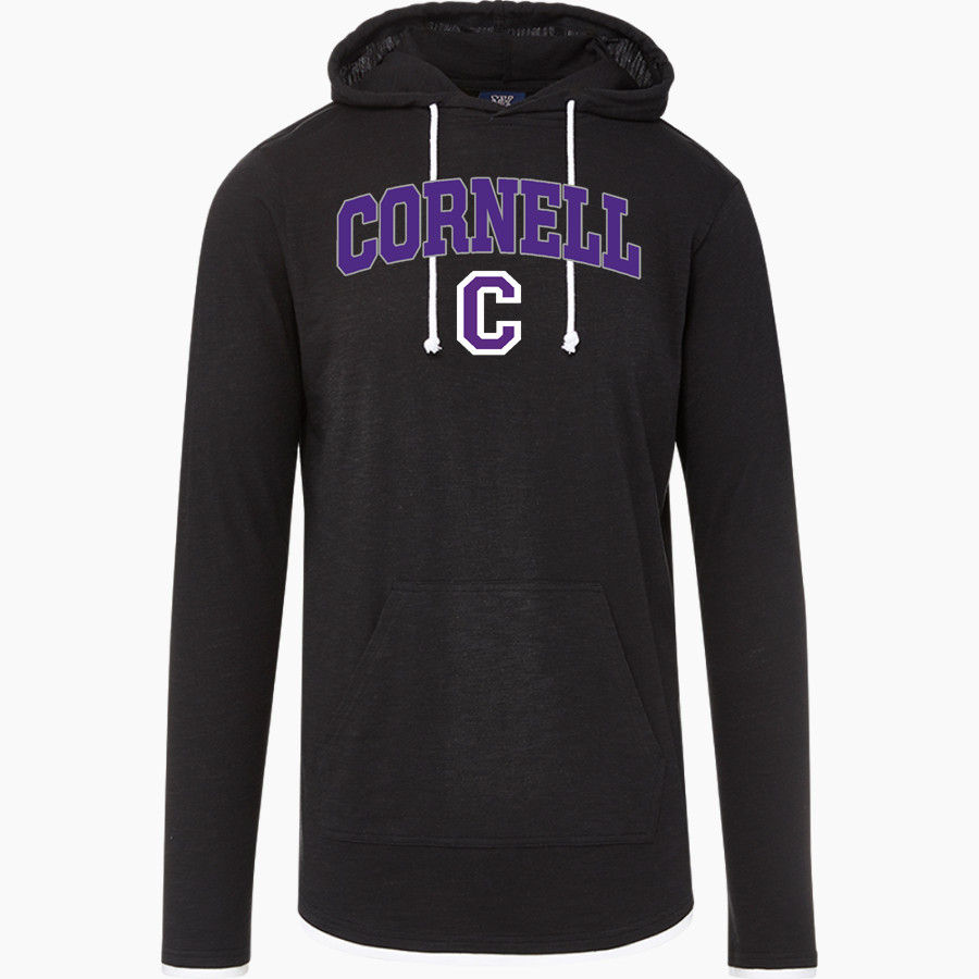 Cornell Rams <span class="pdp-name-mascot">Cornell Rams</span> MV Sport Men's Miles Slub Hooded Long Sleeve Tee