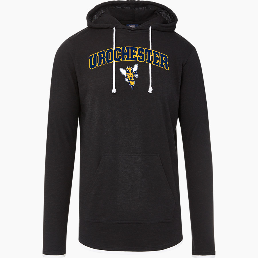 Rochester YellowJackets MV Sport Men's Miles Slub Hooded Long Sleeve Tee