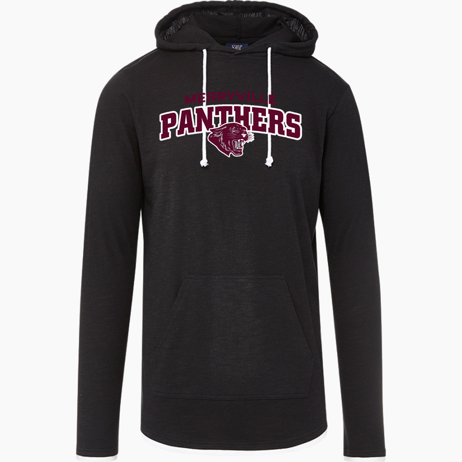 MERRYVILLE HIGH SCHOOL PANTHERS <span class="pdp-name-mascot">MERRYVILLE PANTHERS</span> MV Sport Men's Miles Slub Hooded Long Sleeve Tee