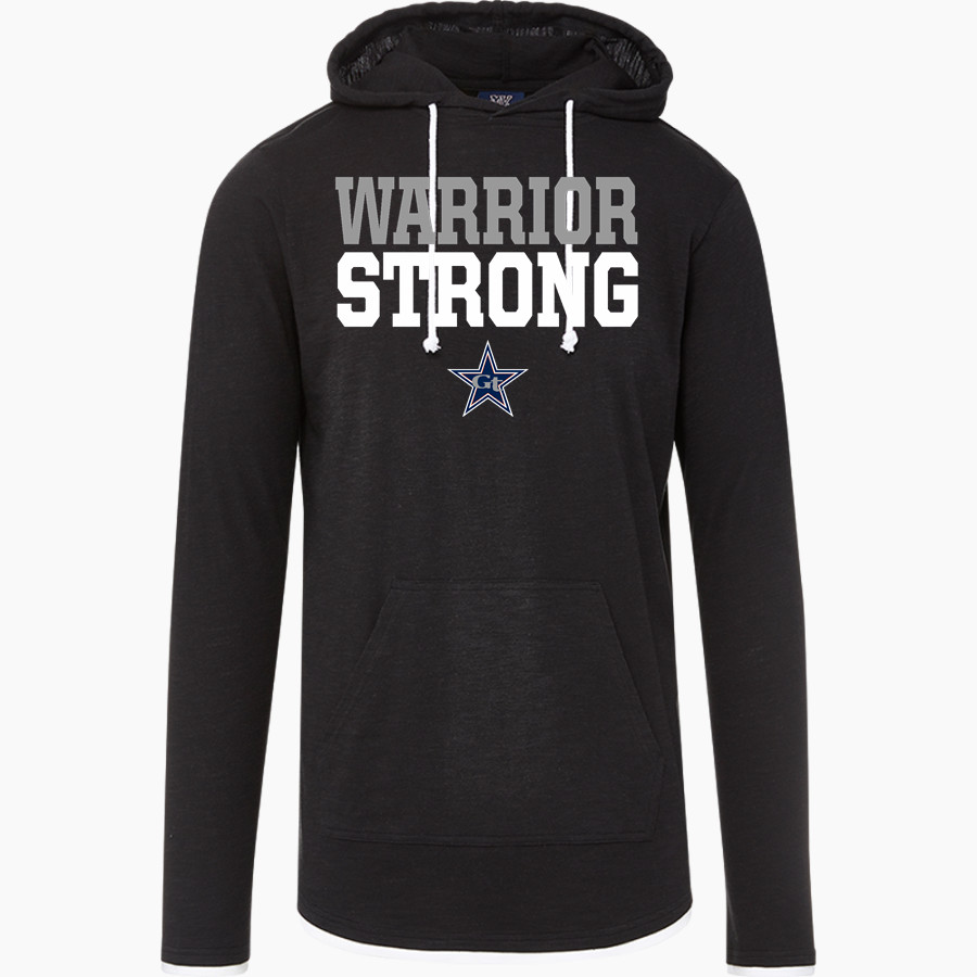 GROVETOWN HIGH SCHOOL WARRIORS <span class="pdp-name-mascot">GROVETOWN WARRIORS</span> MV Sport Men's Miles Slub Hooded Long Sleeve Tee
