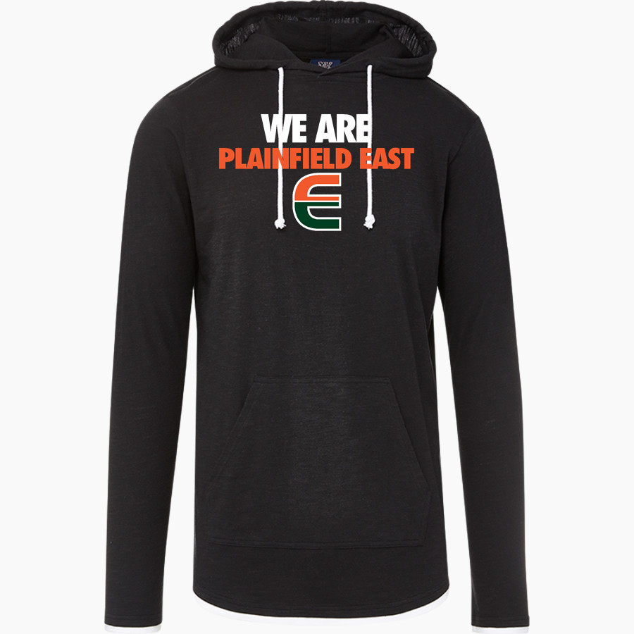 Plainfield East Bengals MV Sport Men's Miles Slub Hooded Long Sleeve Tee
