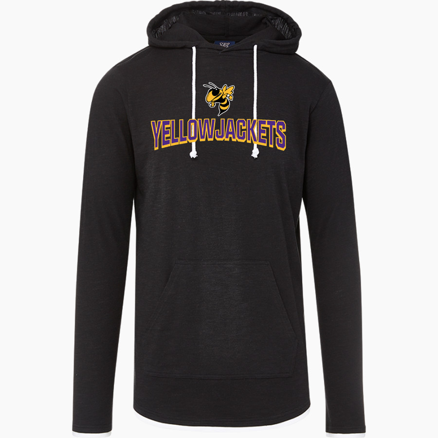 RUNGE HIGH SCHOOL YELLOWJACKETS <span class="pdp-name-mascot">RUNGE YELLOWJACKETS</span> MV Sport Men's Miles Slub Hooded Long Sleeve Tee