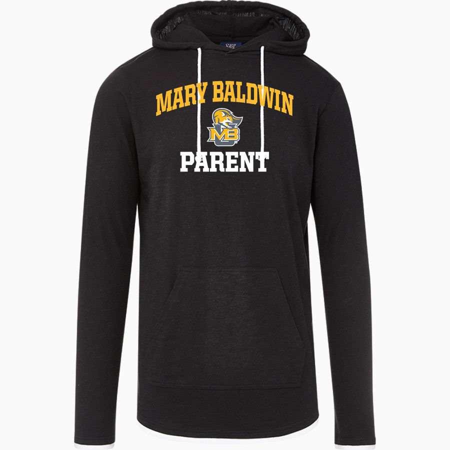 Mary Baldwin Fighting Squirrels <span class="pdp-name-mascot">Mary Baldwin Fighting Squirrels</span> MV Sport Men's Miles Slub Hooded Long Sleeve Tee