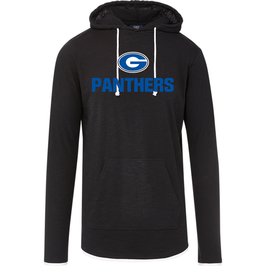 Georgiana High School Panthers Online Store <span class="pdp-name-mascot">BUTLER COUNTY MAGNET PANTHERS</span> MV Sport Men's Miles Slub Hooded Long Sleeve Tee