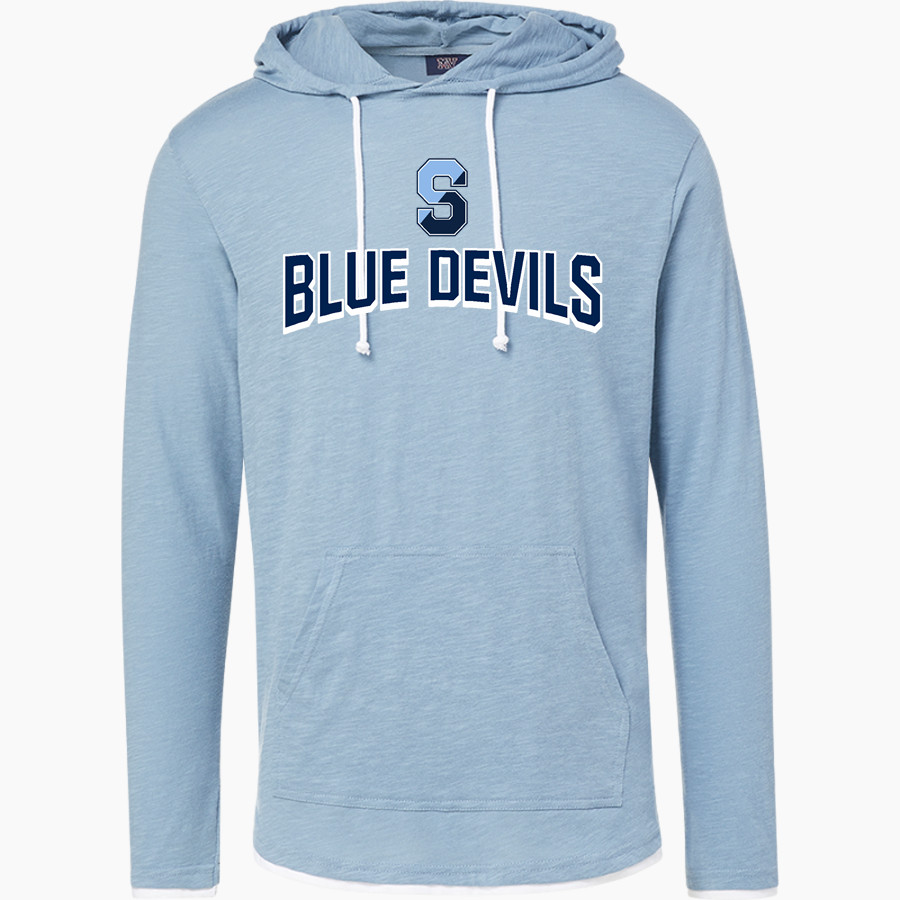 Springbrook Blue Devils <span class="pdp-name-mascot">Springbrook Blue Devils</span> MV Sport Men's Miles Slub Hooded Long Sleeve Tee