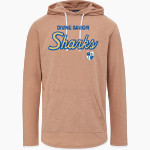 Divine Savior Academy Sharks MV Sport Men's Miles Slub Hooded Long Sleeve Tee Front Thumbnail