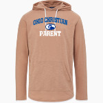 Ohio Christian Trailblazers <span class="pdp-name-mascot">Ohio Christian Trailblazers</span> MV Sport Men's Miles Slub Hooded Long Sleeve Tee Front Thumbnail