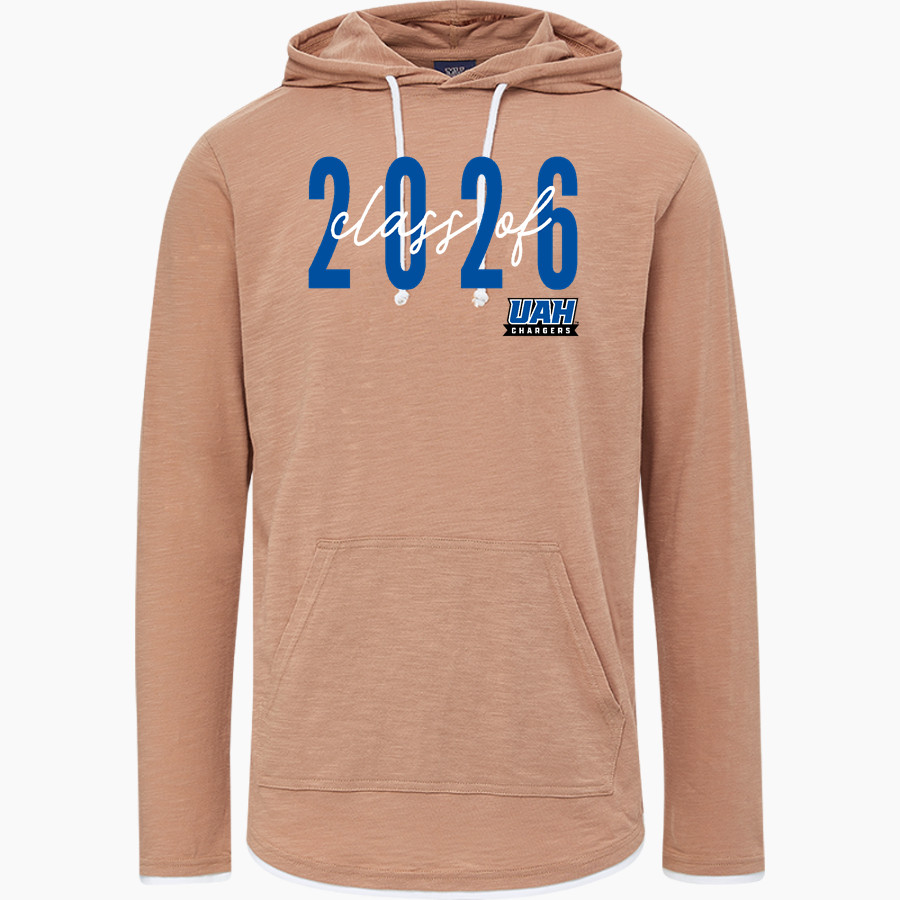 UAH Chargers <span class="pdp-name-mascot">University of Alabama Chargers</span> MV Sport Men's Miles Slub Hooded Long Sleeve Tee