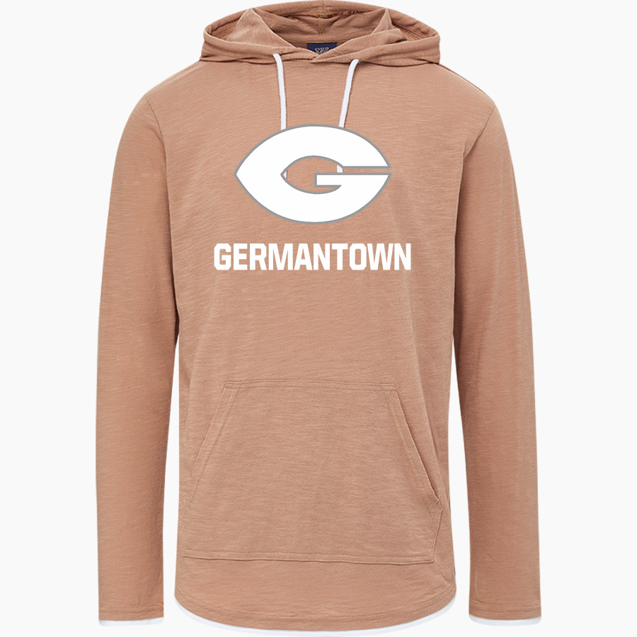 Germantown Red Devils <span class="pdp-name-mascot">Germantown Red Devils</span> MV Sport Men's Miles Slub Hooded Long Sleeve Tee