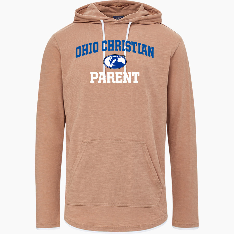 Ohio Christian Trailblazers <span class="pdp-name-mascot">Ohio Christian Trailblazers</span> MV Sport Men's Miles Slub Hooded Long Sleeve Tee