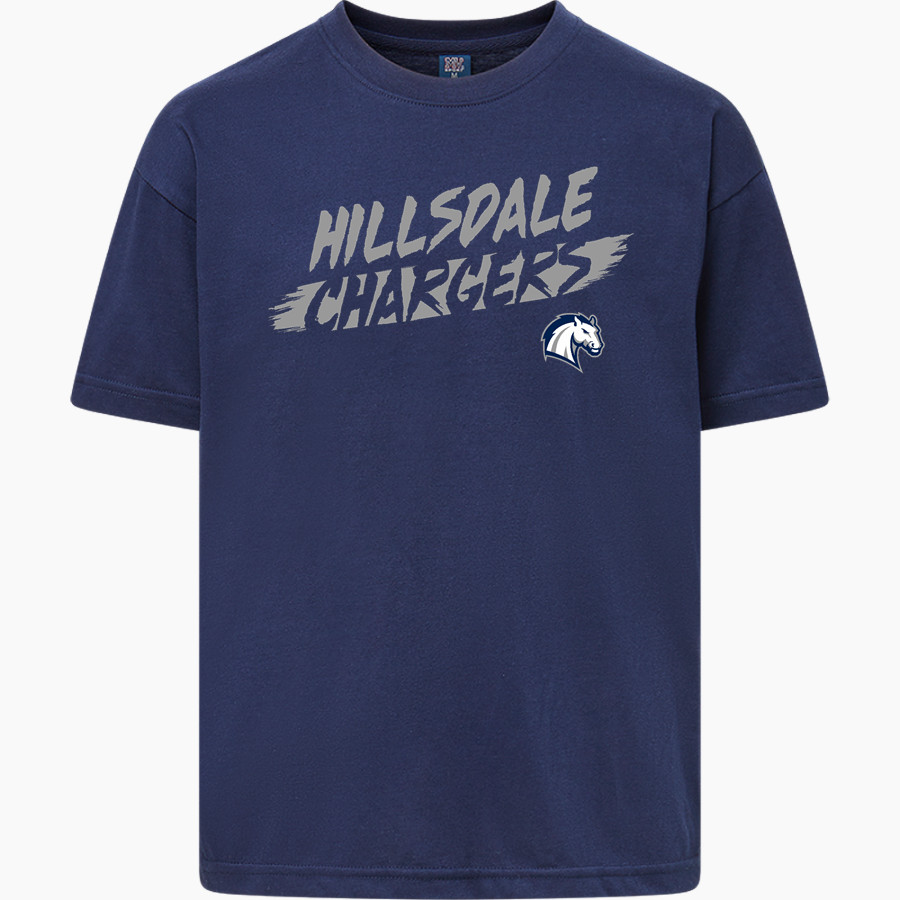 HIllsdale Chargers <span class="pdp-name-mascot">HIllsdale College Chargers</span> MV Sport Youth Buddy Short Sleeve Tee