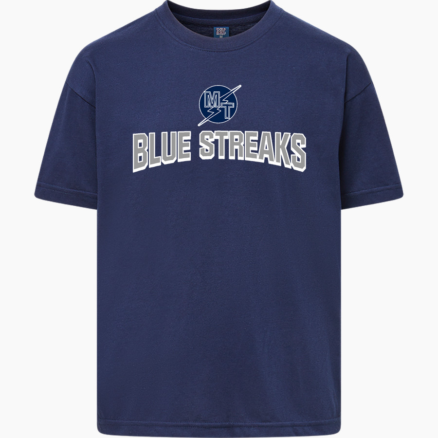 MANHEIM TOWNSHIP HIGH SCHOOL BLUE STREAKS <span class="pdp-name-mascot">MANHEIM TOWNSHIP BLUE STREAKS</span> MV Sport Youth Buddy Short Sleeve Tee
