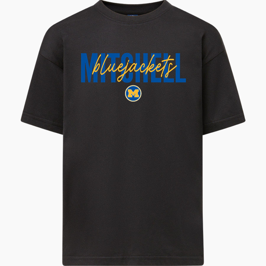 Mitchell Bluejackets MV Sport Youth Buddy Short Sleeve Tee