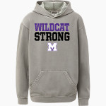 MONTEREY HIGH SCHOOL WILDCATS <span class="pdp-name-mascot">MONTEREY WILDCATS</span> MV Sport Youth Coastal Color Hoodie Front Thumbnail
