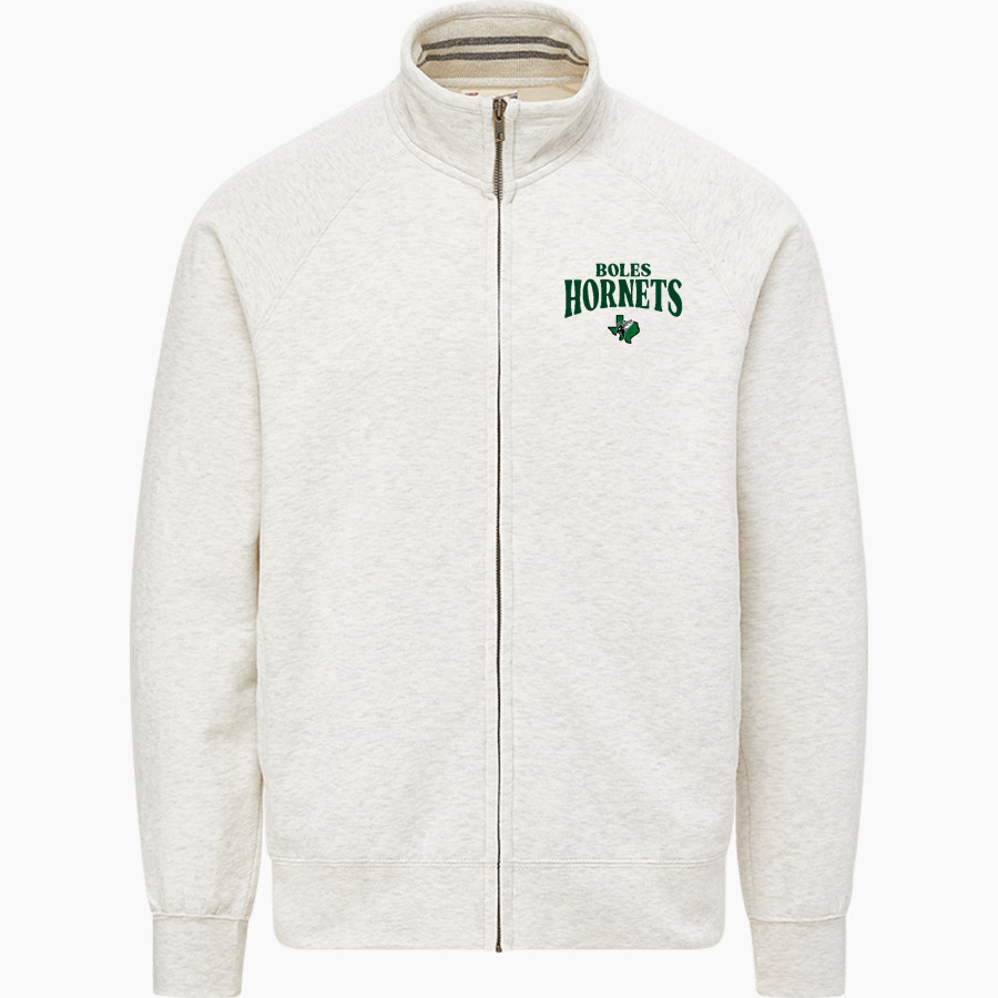 BOLES HIGH SCHOOL HORNETS MV Sport Men's Vintage Fleece Track Jacket