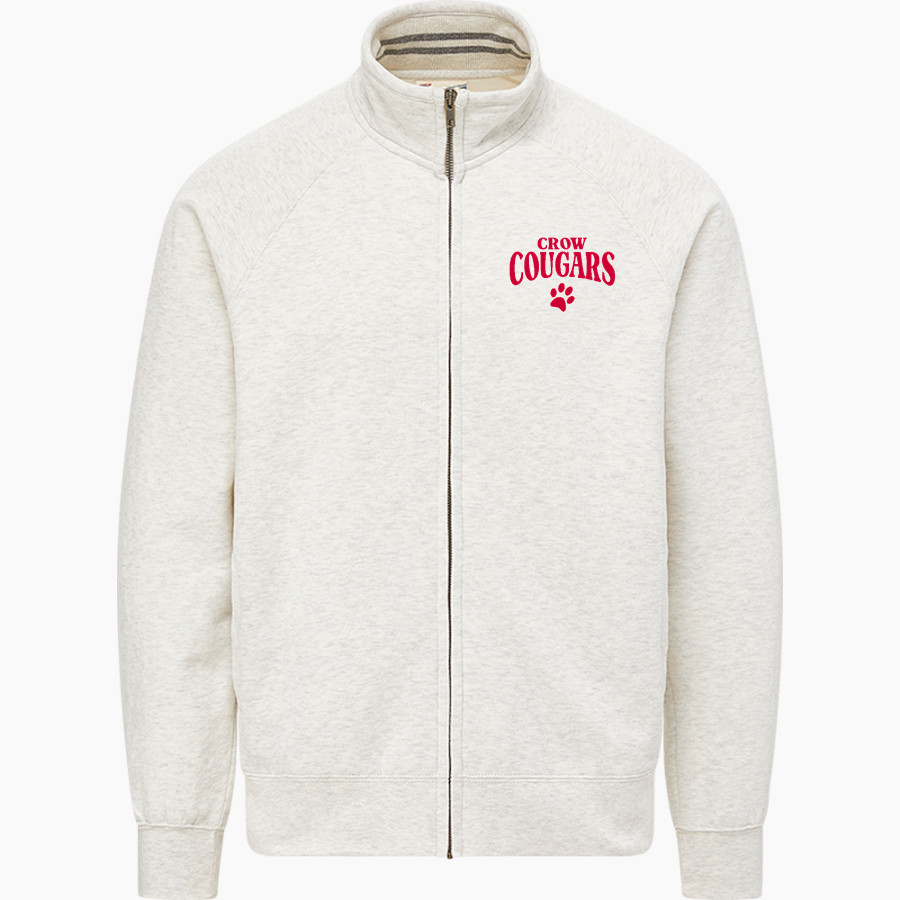 CROW HIGH SCHOOL Cougars Online Store <span class="pdp-name-mascot">CROW COUGARS</span> MV Sport Men's Vintage Fleece Track Jacket