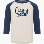 REVERE HIGH SCHOOL PATRIOTS <span class="pdp-name-mascot">REVERE PATRIOTS</span> MV Sport Men's 3/4 Sleeve Mickey Baseball Tee Front Thumbnail