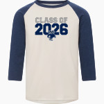 BONNERS FERRY HIGH SCHOOL BADGERS <span class="pdp-name-mascot">BONNERS FERRY BADGERS</span> MV Sport Men's 3/4 Sleeve Mickey Baseball Tee Front Thumbnail