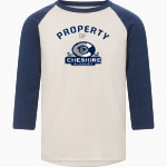 Official Online Store MV Sport Men's 3/4 Sleeve Mickey Baseball Tee Front Thumbnail