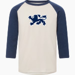DWIGHT SCHOOL LIONS ONLINE STORE MV Sport Men's 3/4 Sleeve Mickey Baseball Tee Front Thumbnail