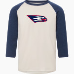 Putnam County War Eagles <span class="pdp-name-mascot">Putnam County War Eagles</span> MV Sport Men's 3/4 Sleeve Mickey Baseball Tee Front Thumbnail
