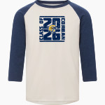 Corban Warriors <span class="pdp-name-mascot">Corban Warriors</span> MV Sport Men's 3/4 Sleeve Mickey Baseball Tee Front Thumbnail