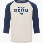 Rt. 12 Pickle Rt. 12 Pickle <span class="pdp-name-mascot">Rt. 12 Pickle</span> MV Sport Men's 3/4 Sleeve Mickey Baseball Tee Front Thumbnail