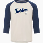 OLDENBURG ACADEMY TWISTERS <span class="pdp-name-mascot">OLDENBURG ACADEMY TWISTERS</span> MV Sport Men's 3/4 Sleeve Mickey Baseball Tee Front Thumbnail