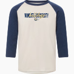 Wingate University Bulldogs <span class="pdp-name-mascot">Wingate Bulldogs</span> MV Sport Men's 3/4 Sleeve Mickey Baseball Tee Front Thumbnail