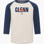 Glenn Grizzlies <span class="pdp-name-mascot">Tom Glenn Grizzlies</span> MV Sport Men's 3/4 Sleeve Mickey Baseball Tee Front Thumbnail