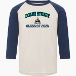 Doane Stuart Thunderchickens Thunderchickens <span class="pdp-name-mascot">Doane Stuart Thunderchickens</span> MV Sport Men's 3/4 Sleeve Mickey Baseball Tee Front Thumbnail