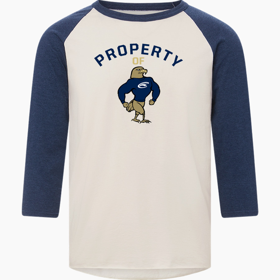 Clarion Golden Eagles <span class="pdp-name-mascot">Clarion - Penn West University Golden Eagles</span> MV Sport Men's 3/4 Sleeve Mickey Baseball Tee