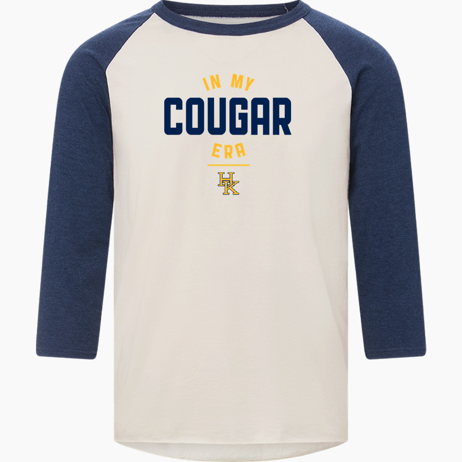 Haddam Killingworth Cougars Online Store MV Sport Men's 3/4 Sleeve Mickey Baseball Tee