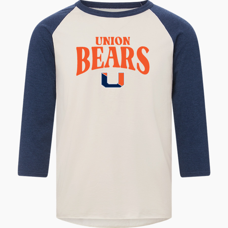 Union Bears MV Sport Men's 3/4 Sleeve Mickey Baseball Tee