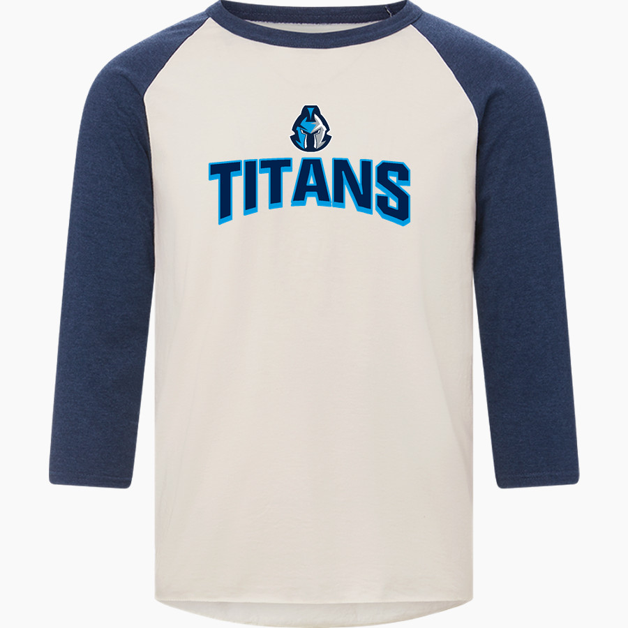 Tri-County Titans <span class="pdp-name-mascot">Tri-County Titans</span> MV Sport Men's 3/4 Sleeve Mickey Baseball Tee