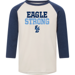 EAST CATHOLIC EAGLES ONLINE STORE <span class="pdp-name-mascot">EAST EAGLES</span> MV Sport Men's 3/4 Sleeve Mickey Baseball Tee Front Thumbnail