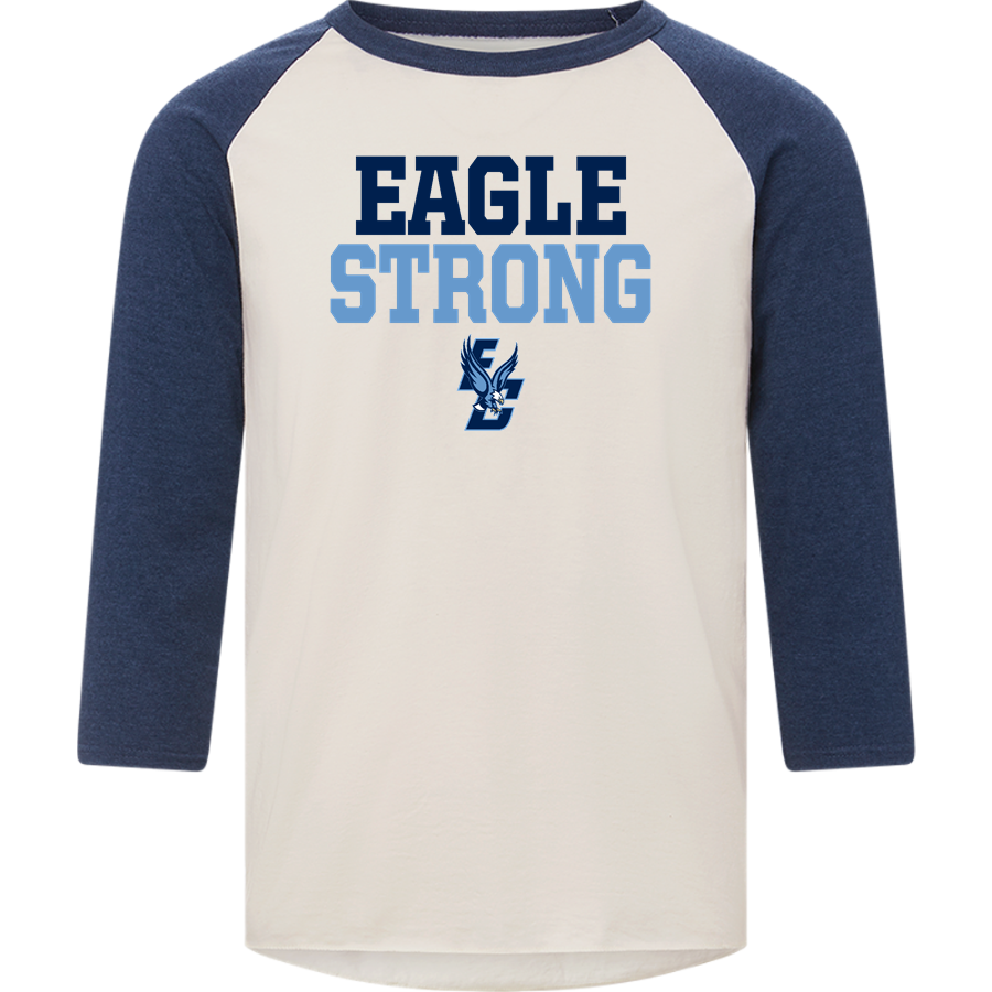 EAST CATHOLIC EAGLES ONLINE STORE <span class="pdp-name-mascot">EAST EAGLES</span> MV Sport Men's 3/4 Sleeve Mickey Baseball Tee
