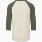 CWA Tarriers MV Sport Men's 3/4 Sleeve Mickey Baseball Tee Back Thumbnail