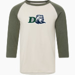 Drew Rangers <span class="pdp-name-mascot">Drew University Rangers</span> MV Sport Men's 3/4 Sleeve Mickey Baseball Tee Front Thumbnail
