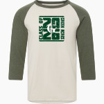 Green Acres Grizzlies <span class="pdp-name-mascot">Green Acres School Grizzlies</span> MV Sport Men's 3/4 Sleeve Mickey Baseball Tee Front Thumbnail