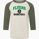 Elevation Flyers <span class="pdp-name-mascot">Elevation Flyers</span> MV Sport Men's 3/4 Sleeve Mickey Baseball Tee Front Thumbnail