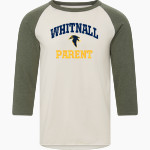 Whitnall Falcons <span class="pdp-name-mascot">Whitnall Falcons</span> MV Sport Men's 3/4 Sleeve Mickey Baseball Tee Front Thumbnail