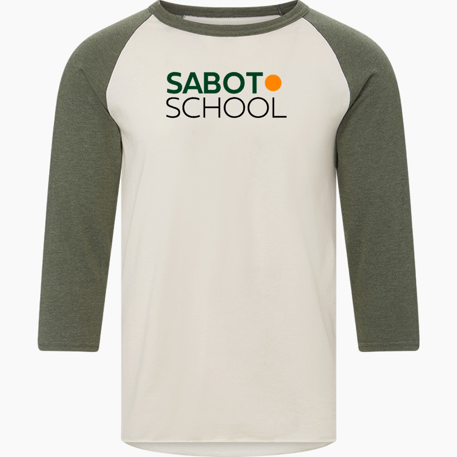 Sabot School Sabot School <span class="pdp-name-mascot">STONY POINT SCHOOL</span> MV Sport Men's 3/4 Sleeve Mickey Baseball Tee