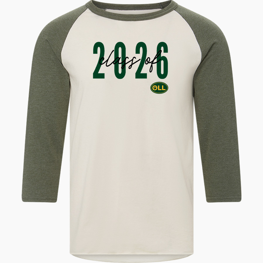 Our Lady of the Lake Catholic Lakers <span class="pdp-name-mascot">Our Lady of the Lake Catholic</span> MV Sport Men's 3/4 Sleeve Mickey Baseball Tee