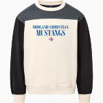 MIDLAND CHRISTIAN SCHOOL MUSTANGS <span class="pdp-name-mascot">MIDLAND MUSTANGS</span> MV Sport Unisex Colorblock Crew Front Thumbnail