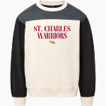St. Charles Warriors MV Sport Unisex Colorblock Crew Front Thumbnail